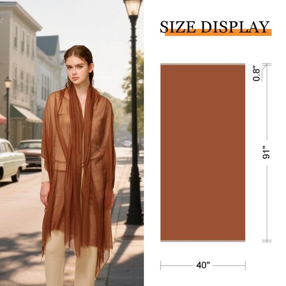 Pure Cashmere Shawl For Women, Extra Large Oversized Thin & Lightweight Wrap,🌷 - Picture 3 of 9